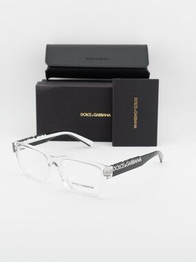Dolce & Gabbana DG5112 3133 Rectangle Eyeglasses 55mm - Transparent